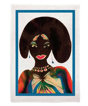 Afromuses Tea Towel – Chris Ofili’s Woman Portrait in Linen
