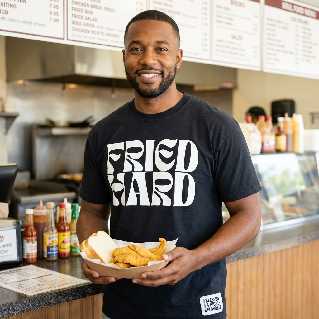 Fried Hard Graphic Tee
