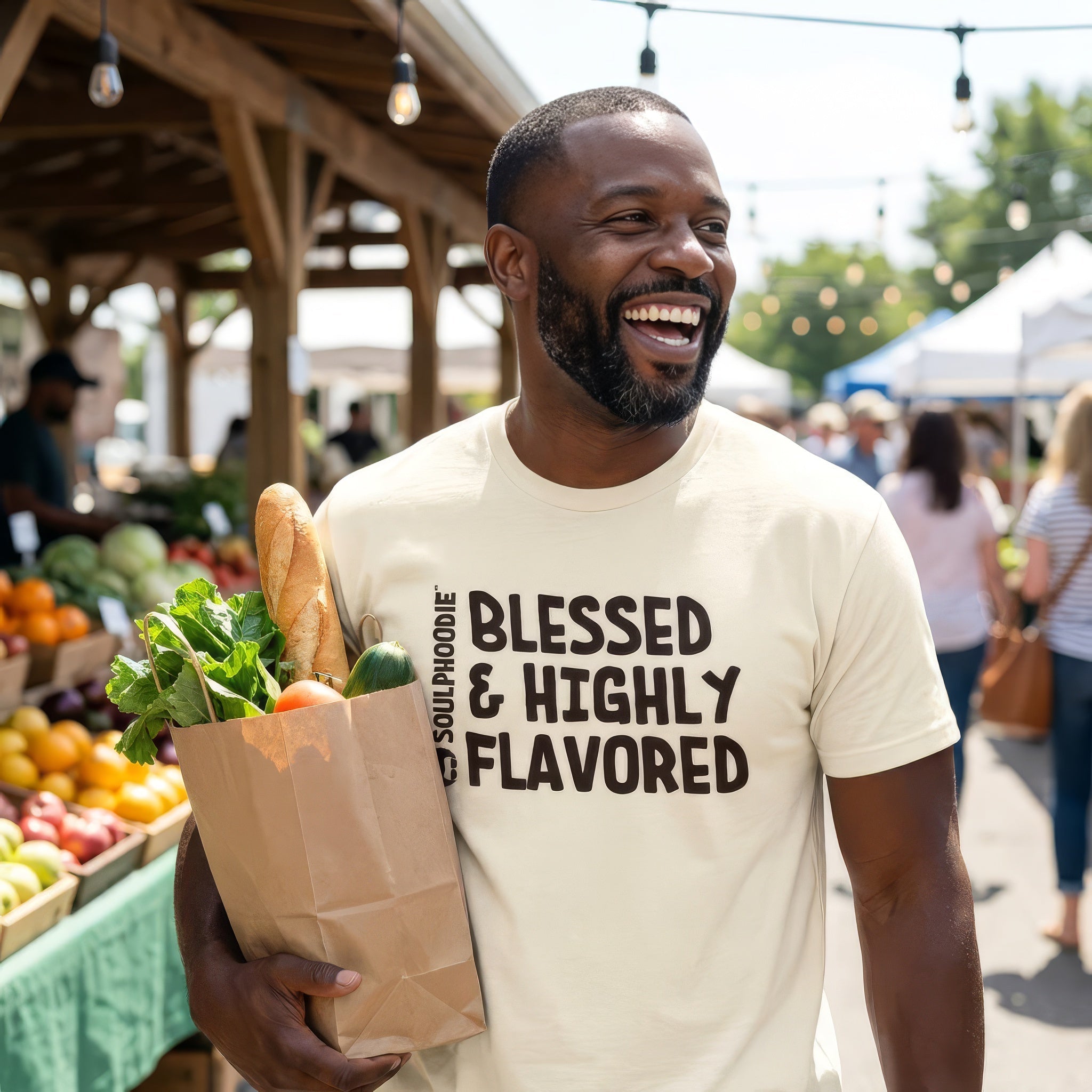 Blessed & Highly Flavored Tee - soulPhoodiestore