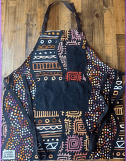 Daddy Bob Apron – Bold Geometric Cotton Canvas Kitchen Apron - soulPhoodiestore
