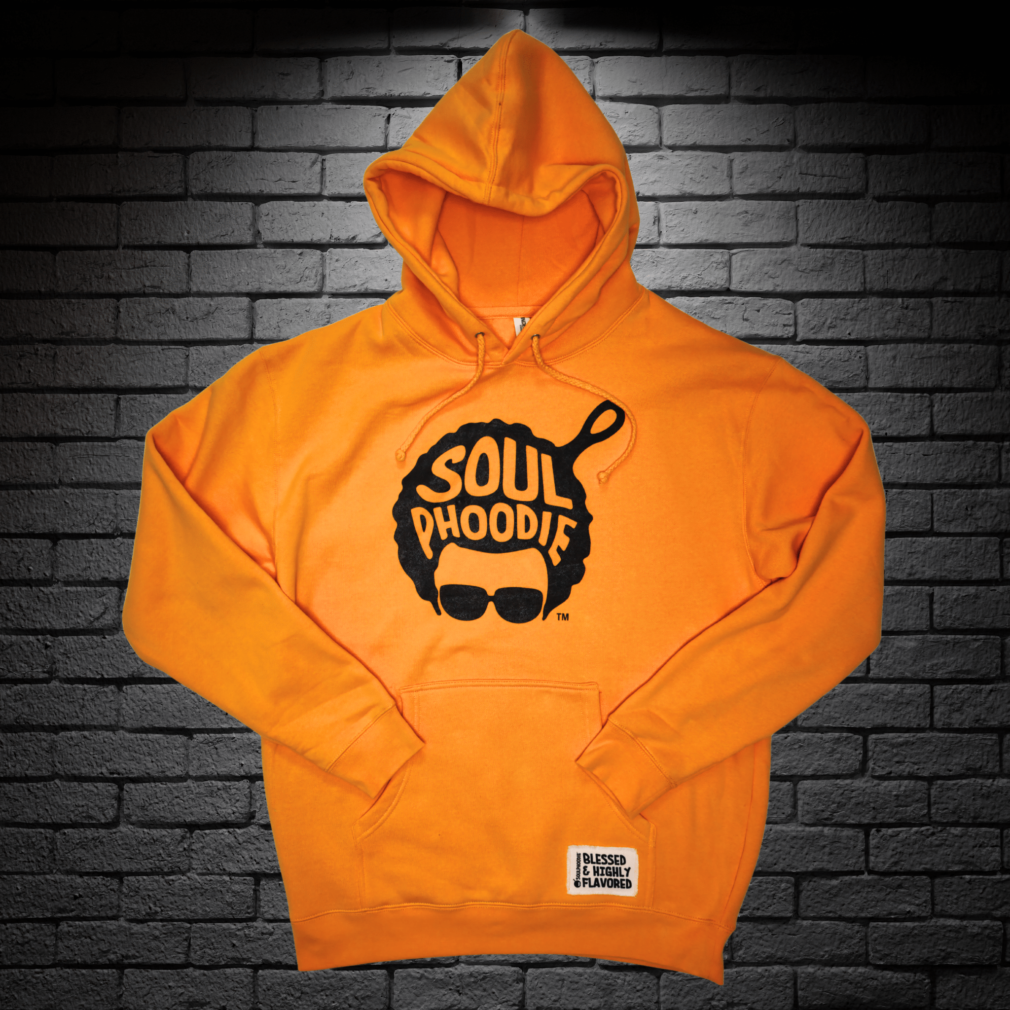 soulPhoodie Logo Hoodie with Afro Skillet Design - soulPhoodiestore