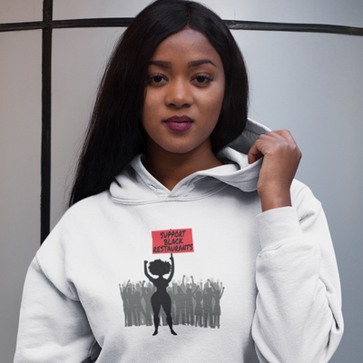 Support Black Restaurants Unisex Heavy Blend™ Hooded Sweatshirt
